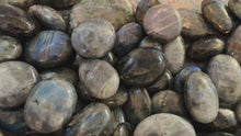 Load and play video in Gallery viewer, Bulk BLUE Labradorite PalmStone, 1 Lb Bulk Labradorite Crystal Palms
