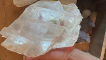 Load and play video in Gallery viewer, Genuine Huge Raw Selenite Specimens, Clear Large Selenite Slabs
