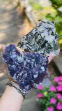 Load and play video in Gallery viewer, Lepidolite and Green Mica Slabs
