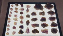 Load and play video in Gallery viewer, ANHUI Yellow Fluorite with Thousand Layer Purple Phantoms, RARE Minerals
