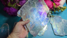 Load and play video in Gallery viewer, 5 Kilos Aura Raw True Selenite Pane, Rainbow Selenite Plate, Bulk Deal!
