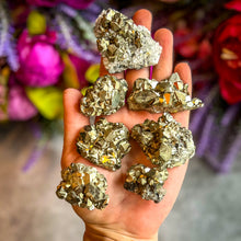 Load image into Gallery viewer, Pyrite Clusters from Peru, Raw Pyrite Specimens
