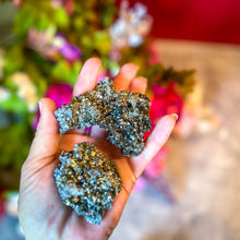 Load image into Gallery viewer, Peru Pyrite + Galena Clusters for Abundance
