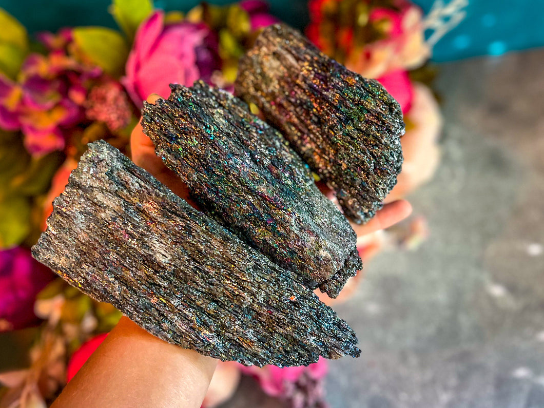 Rainbow Hematite, Silicon Carbide