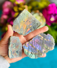Load image into Gallery viewer, Rainbow Labradorite Crystal Slab
