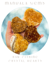 Load image into Gallery viewer, Raw Citrine Hearts, Ethically Sourced for Valentines Day Gift
