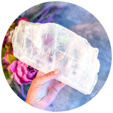 Load image into Gallery viewer, Genuine Raw Selenite Panes, Clear Selenite Slabs
