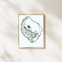 Load image into Gallery viewer, The Great Wave - Oyster Shell Art Print
