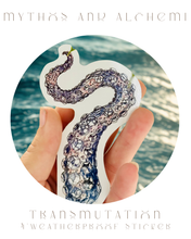 Load image into Gallery viewer, Transmutation - Octopus Tentacle Sticker - Weatherproof Vinyl Bumper Sticker, Laptop Sticker
