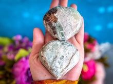 Load image into Gallery viewer, Vesuvianite and Garnet Heart, ethically sourced
