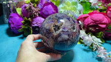 Load and play video in Gallery viewer, MOROCCAN AMETHYST crystal ball
