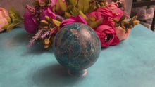Load and play video in Gallery viewer, Blue Apatite Sphere, 3 plus pounds!
