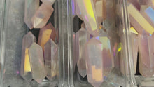 Load and play video in Gallery viewer, Double Terminated Aura Rose Quartz Points
