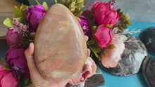 Load and play video in Gallery viewer, Peach Moonstone Crystal Freeform

