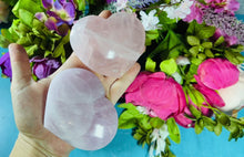 Load and play video in Gallery viewer, Rose Quartz Heart Crystal for Valentines Day Gift

