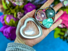 Load image into Gallery viewer, Three Mystery Crystal Heart Mothers Day Gift Set in a Heart Shaped Box
