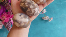 Load and play video in Gallery viewer, Flower Agate Palm Stones
