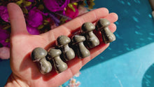 Load and play video in Gallery viewer, Cute Pyrite Crystal Mushrooms!
