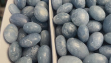Load and play video in Gallery viewer, BLUE CALCITE Palm Stones
