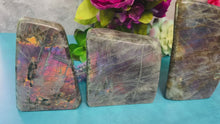 Load and play video in Gallery viewer, 2 Lb+ Purple Labradorite crystal Freeform, Rainbow Labradorite, White Labradorite
