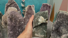 Load and play video in Gallery viewer, STANDING Raw &quot;Rainbow&quot; Amethyst Cathedral
