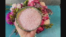 Load and play video in Gallery viewer, Ethically Sourced Rose Quartz Chips, Bulk Crystal Chips, 1 Lb
