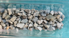 Load and play video in Gallery viewer, 1 Lb RAW BLUE CALCITE tiny chips, Bulk Crystals
