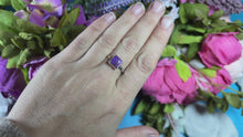 Load and play video in Gallery viewer, Mojave Purple Turquoise Ring size 9
