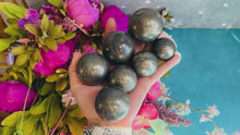 Load and play video in Gallery viewer, Polished Pyrite Crystal Ball
