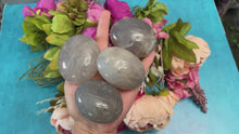 Load and play video in Gallery viewer, Ethically Sourced Lavender Rose Quartz Palm Stones
