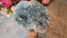 Load and play video in Gallery viewer, Huge CELESTITE Geode Cluster, 7 Lb
