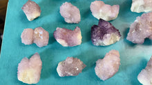Load and play video in Gallery viewer, Ethically Sourced Spirit Amethyst Quartz Clusters, Cactus Quartz
