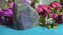 Load and play video in Gallery viewer, Purple Labradorite crystal Freeform, 2 1/2 lbs!, Ethically Sourced Crystals
