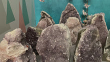 Load and play video in Gallery viewer, STANDING Raw &quot;Rainbow&quot; Amethyst Cathedral

