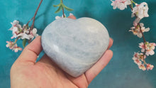 Load and play video in Gallery viewer, BLUE CALCITE crystal heart
