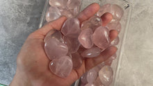 Load and play video in Gallery viewer, Rose Quartz Heart Crystal
