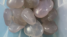 Load and play video in Gallery viewer, Ethically Sourced Blue Rose Quartz Palm Hearts
