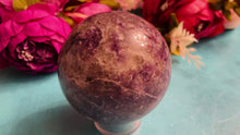 Load and play video in Gallery viewer, 3 1/2&quot; lepidolite ball crystal sphere
