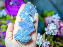 Load image into Gallery viewer, REAL Raw Blue Druzy Quartz Specimens
