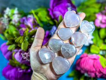 Load image into Gallery viewer, Ethically Sourced Blue Rose Quartz Palm Hearts
