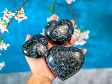 Load image into Gallery viewer, Ethically Sourced INDIGO GABBRO crystal heart
