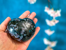 Load image into Gallery viewer, Ethically Sourced INDIGO GABBRO crystal heart
