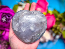 Load image into Gallery viewer, Ethically Sourced Lavender Rose Quartz Hearts
