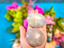 Load image into Gallery viewer, Ethically Sourced Lavender Rose Quartz Palm Stones
