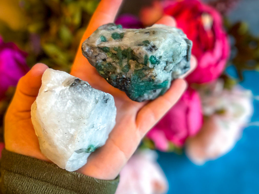 Raw Emerald Specimens