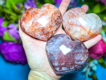 Load image into Gallery viewer, Fire Quartz Heart for Valentines Day, Ethically Sourced Crystals

