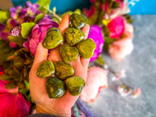 Load image into Gallery viewer, Small Green Opal Hearts, Ethically Sourced Crystals
