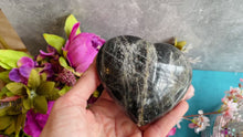 Load and play video in Gallery viewer, Large Black Moonstone Hearts

