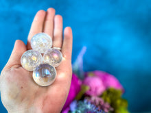 Load image into Gallery viewer, Small AURA QUARTZ Crystal Ball
