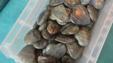 Load and play video in Gallery viewer, Small Ethically Sourced Blue Labradorite Hearts
